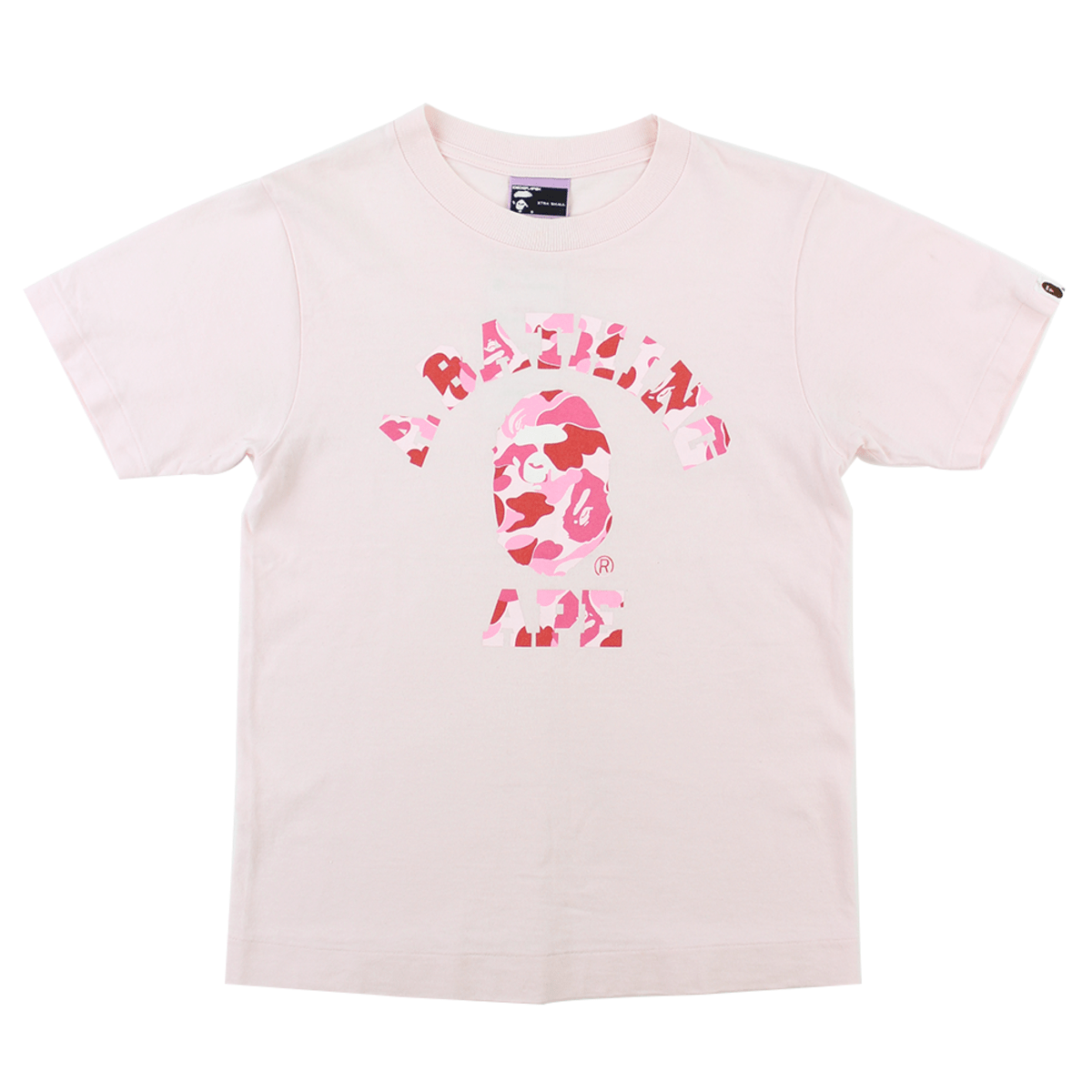 Bape Pink Camo College Logo Tee Pink - SaruGeneral