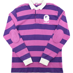 Polo de rugby Big Ape rose et violet Bape