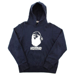 Sweat à capuche Bape Pirate Store Big Ape avec logo noir