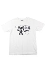 T-shirt blanc avec texte Bape Pirate Store