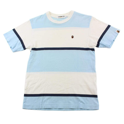 T-shirt rayé avec logo Bape Point Head