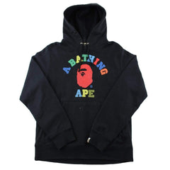 Sweat à capuche Bape Primary Colours College Logo Noir