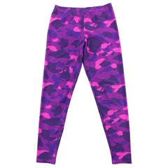 Pantalon legging camouflage violet Bape