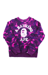 Col ras du cou réversible Bape Purple Camo