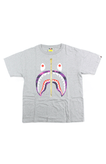 T-shirt Bape Purple Camo Shark gris