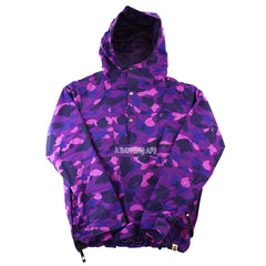 Anorak Bape Purple Camo Text