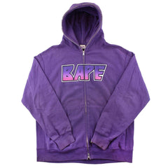 Sweat à capuche Bape Purple Gradient Kiss avec logo violet