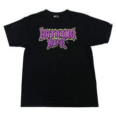 T-shirt Bape Purple Horror Text noir