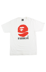 Bape cola Big Ape Logo White Stripe Tee White