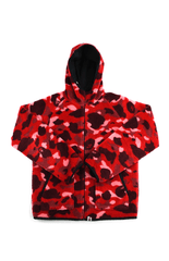 Sweat à capuche zippé Bape Red Camo BOA