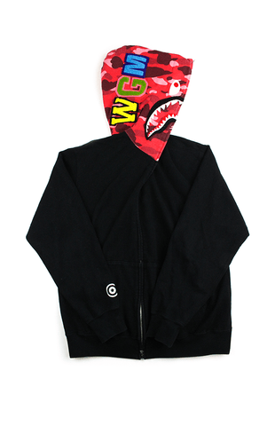 Casque intégral Bape Red Camo Shark Black