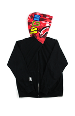 Casque intégral Bape Red Camo Shark Black