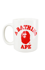 Mug blanc avec logo Bape Red College