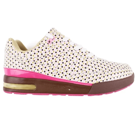 Bape Roadsta Rose et Marron à Pois