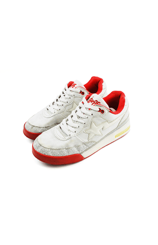 Bape Roadsta Rouge et Gris Ciment
