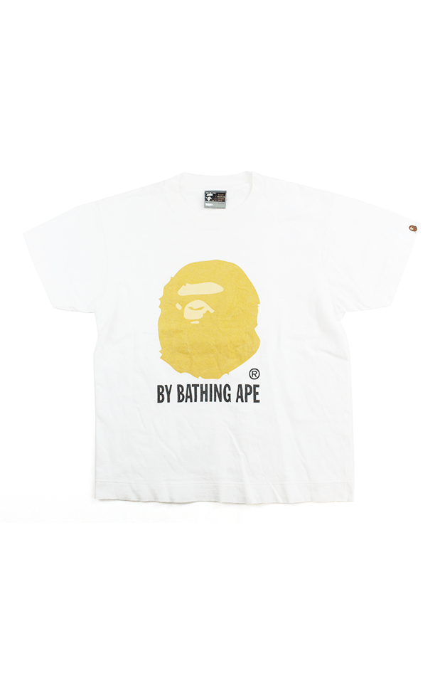 Bape Sand Big Ape Logo Tee White - SaruGeneral