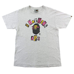 Bape Sex Pistols College Logo Tee Grey