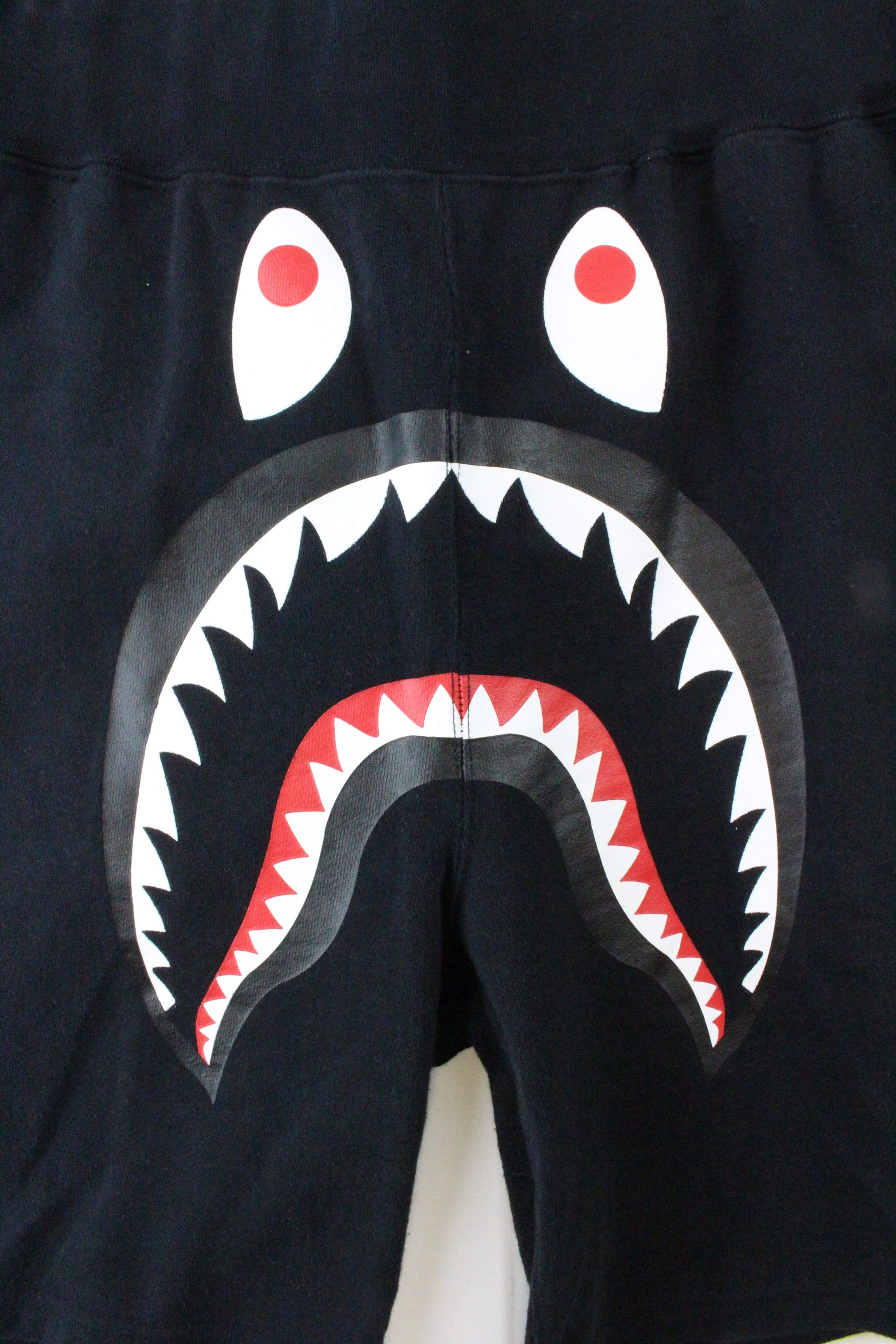 Bape Shark Face Shorts Black Green Camo Pocket - SaruGeneral
