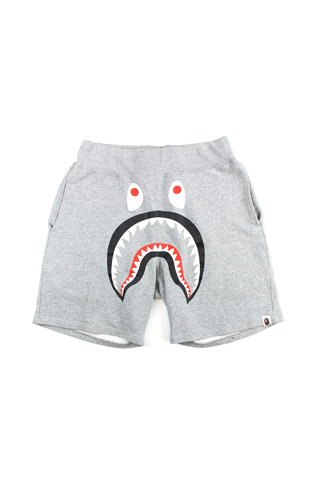 Bape Shark Face Shorts Grey - SaruGeneral