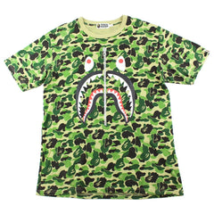 T-shirt Bape Shark Face ABC Green Camo