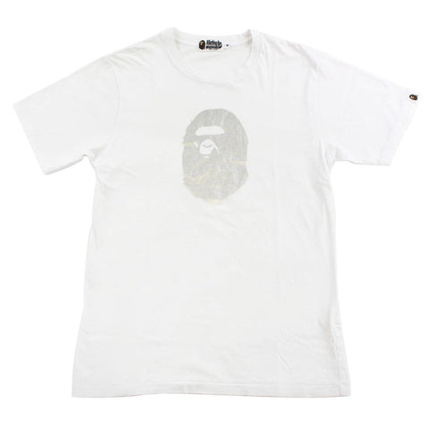 T-shirt Bape Silver Foil Big Ape avec logo blanc