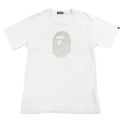 T-shirt Bape Silver Foil Big Ape avec logo blanc