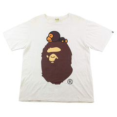 Bape Sleeping Baby Milo Big Ape Tee White