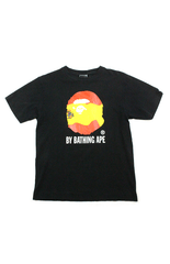T-shirt Bape avec logo Big Ape et drapeau espagnol, noir
