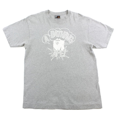 T-shirt gris avec logo Bape Speech Bubble College