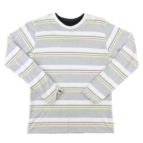 Haut à manches longues réversible Bape Stripe Gris