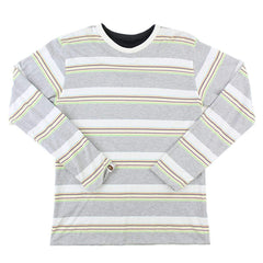 Haut à manches longues réversible Bape Stripe Gris