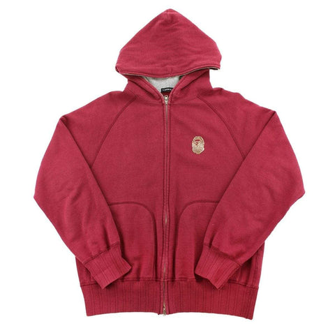 Sweat à capuche zippé Bape Swarovski Big Ape avec logo rouge
