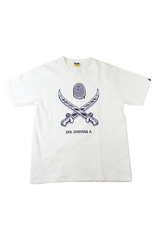 Bape Swords Ape Tee White