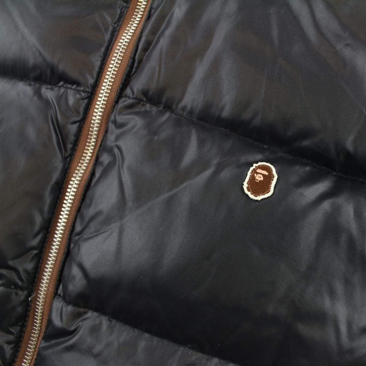 Bape Desert Camo Reversible Puffer Black leather - SaruGeneral