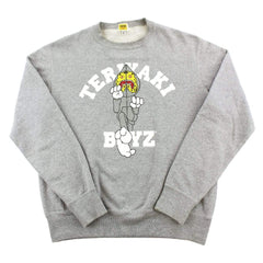 Bape Teriyaki Boys Shark Figure Crewneck Grey