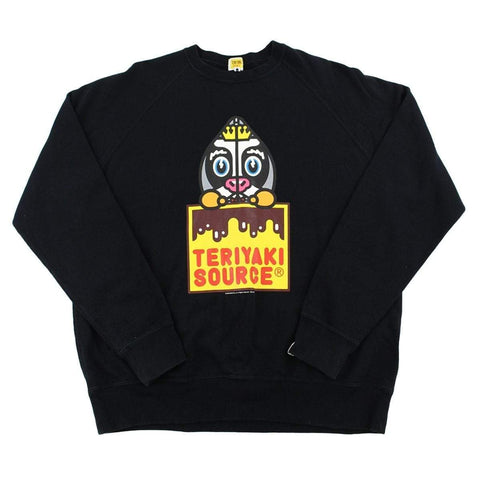 Pull ras du cou Bape Teriyaki Source Cow Figure Noir