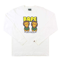 Bape Milo Generals LS Blanc