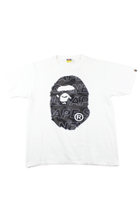 Bape Black Camo ANSKA big ape logo tee