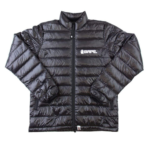Doudoune à logo Bape noire