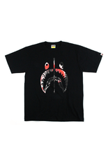 Bape Tie Dye Shark Face Tee Black