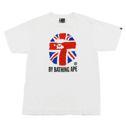 T-shirt Bape Union Jack Big Ape avec logo blanc