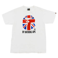 Bape Union Jack Big Ape Logo Tee White
