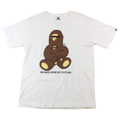 T-shirt Bape « We Make Noise Not Clothes » blanc