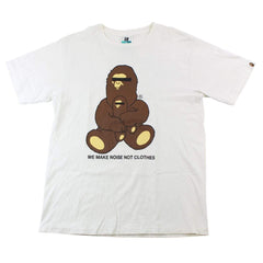 Bape We Make Noise Not Clothes Tee White