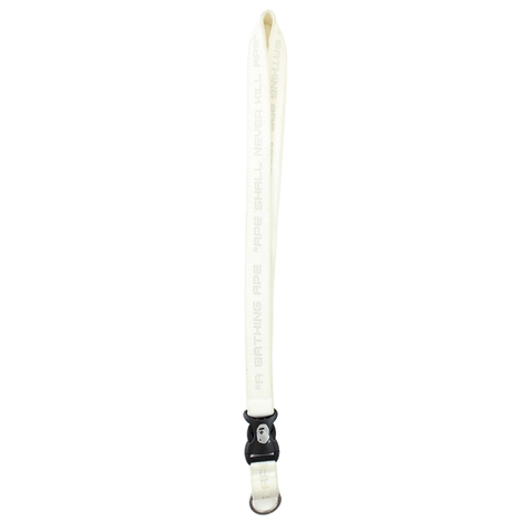 Bape White ASNKA Lanyard