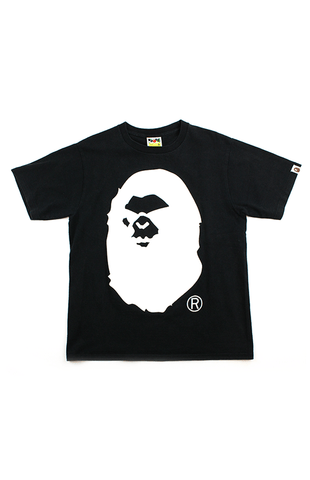 T-shirt Bape blanc avec logo Angry Big Ape noir