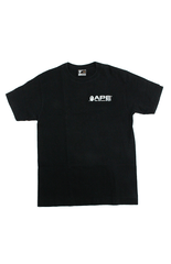 T-shirt Bape White Ape noir avec texte