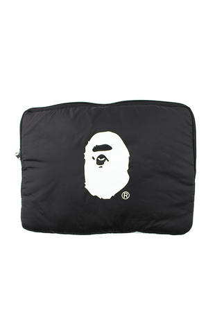 Housse pour ordinateur portable Bape White Big Ape Logo Noir