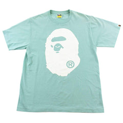 Bape White Big Ape Logo Tee Teal