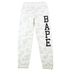 Pantalon de jogging camouflage blanc Bape